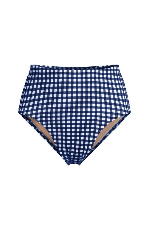 Lands' End Cheeky High Waisted Bikini Bottoms In Multi