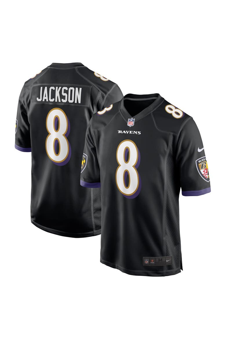 Men's Nike Lamar Jackson  Black Baltimore Ravens Alternate Game Jersey, Alternate, color, Black