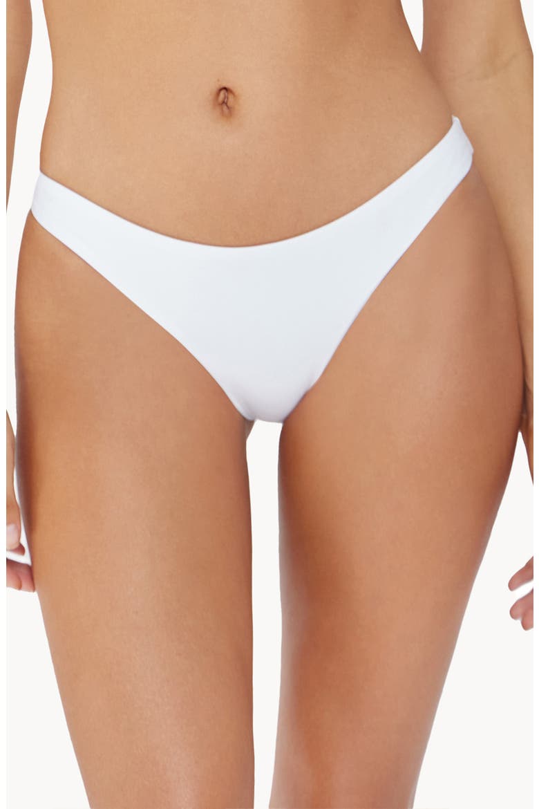 Ruched Bikini Bottoms, Main, color, WHITE