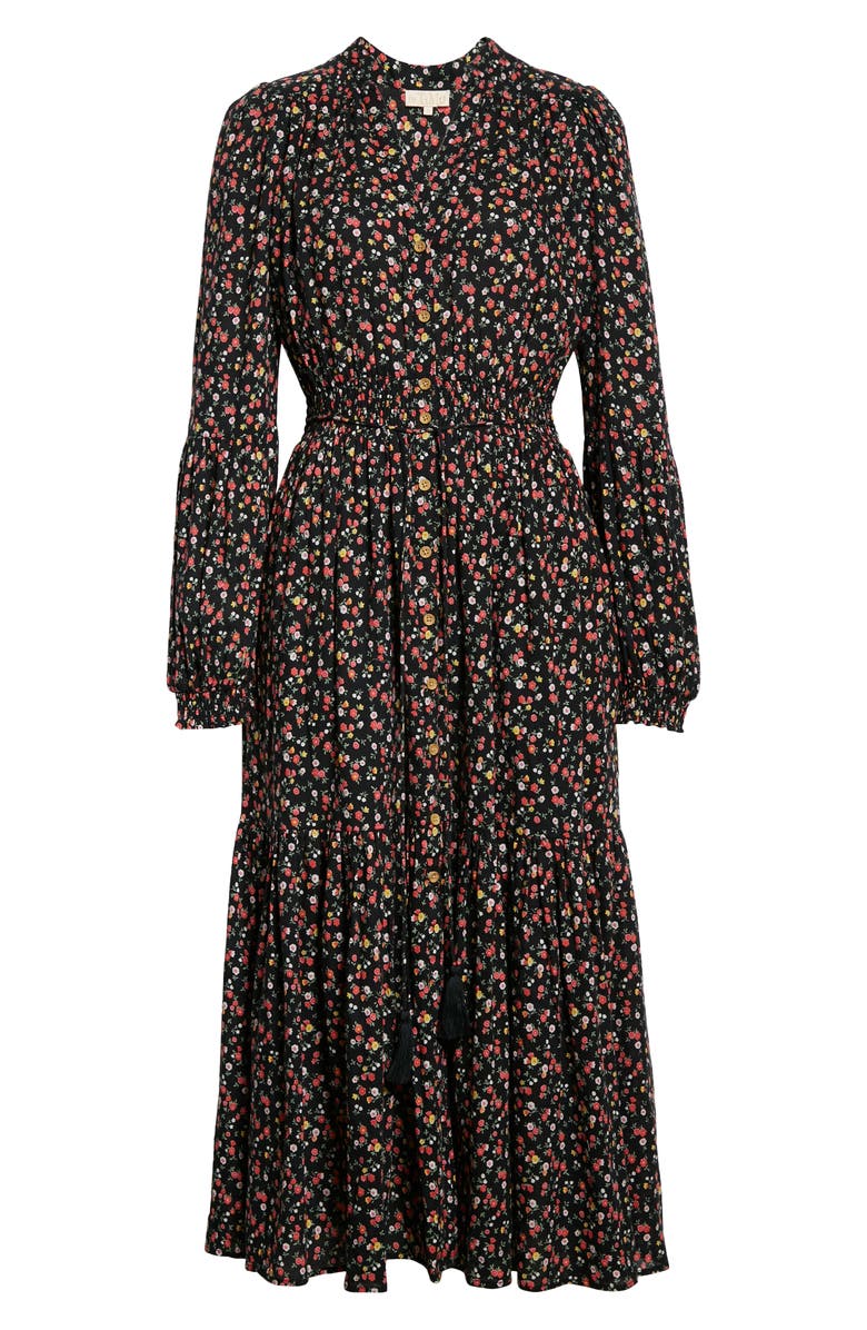 byTiMo Floral Print Long Sleeve Dress, Alternate, color, 