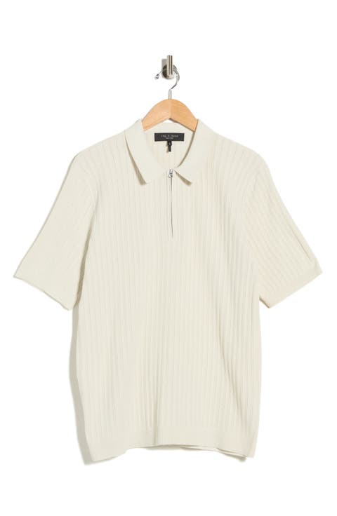 Lewis Quarter Zip Polo Shirt