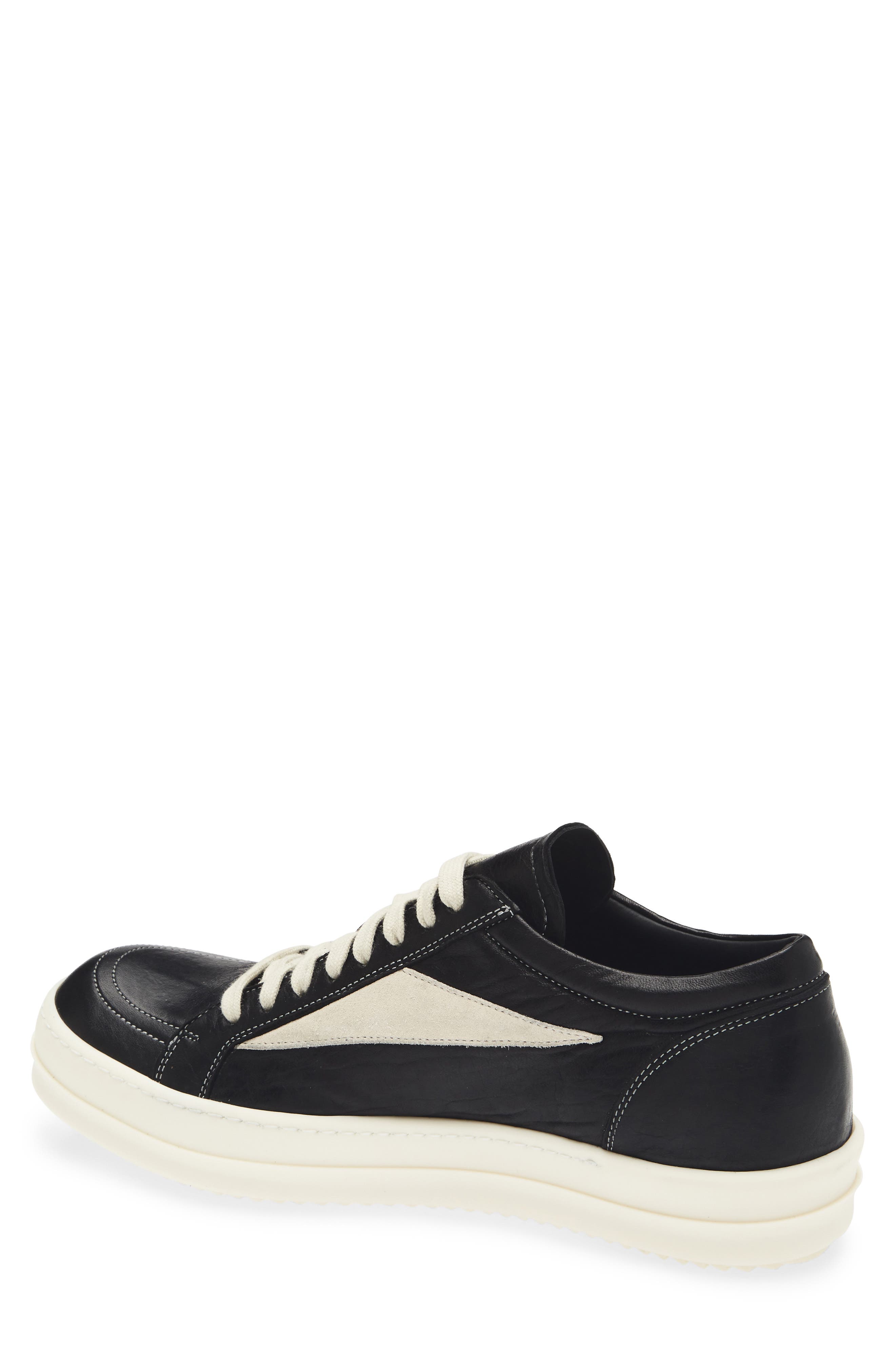 Rick Owens Vintage Sneaks Sneaker, Alternate, color, Black/ Milk/ Milk