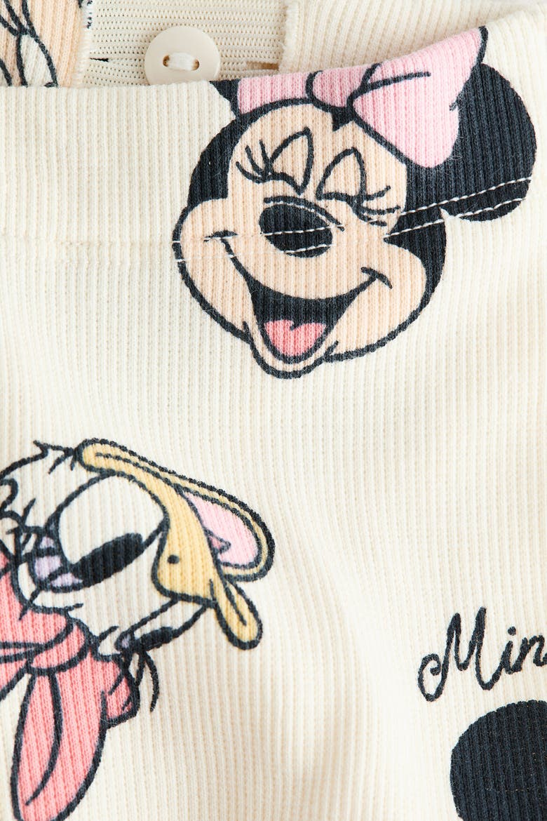 2-piece Printed Cotton Set, Alternate, color, Cream/Minnie Mouse