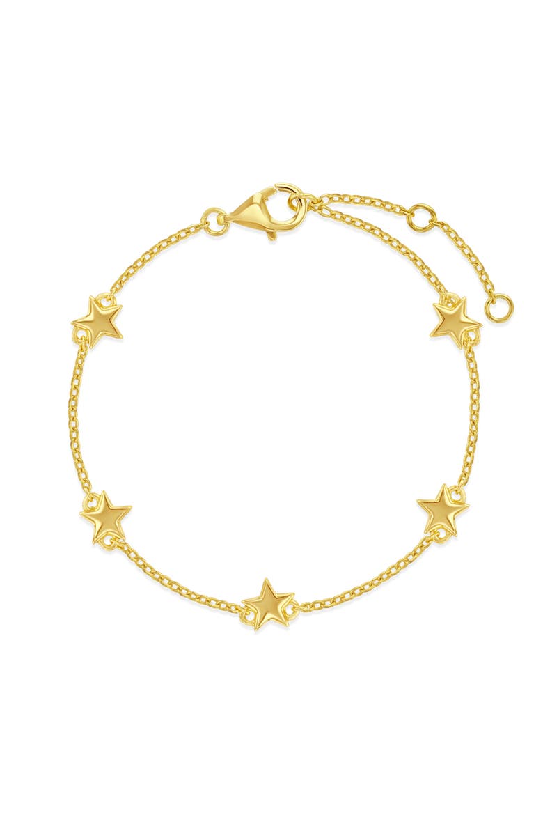 Star Station Girls Plated Bracelet, Main, color, Gold