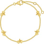 In Season Jewelry Star Station Girls Plated Bracelet