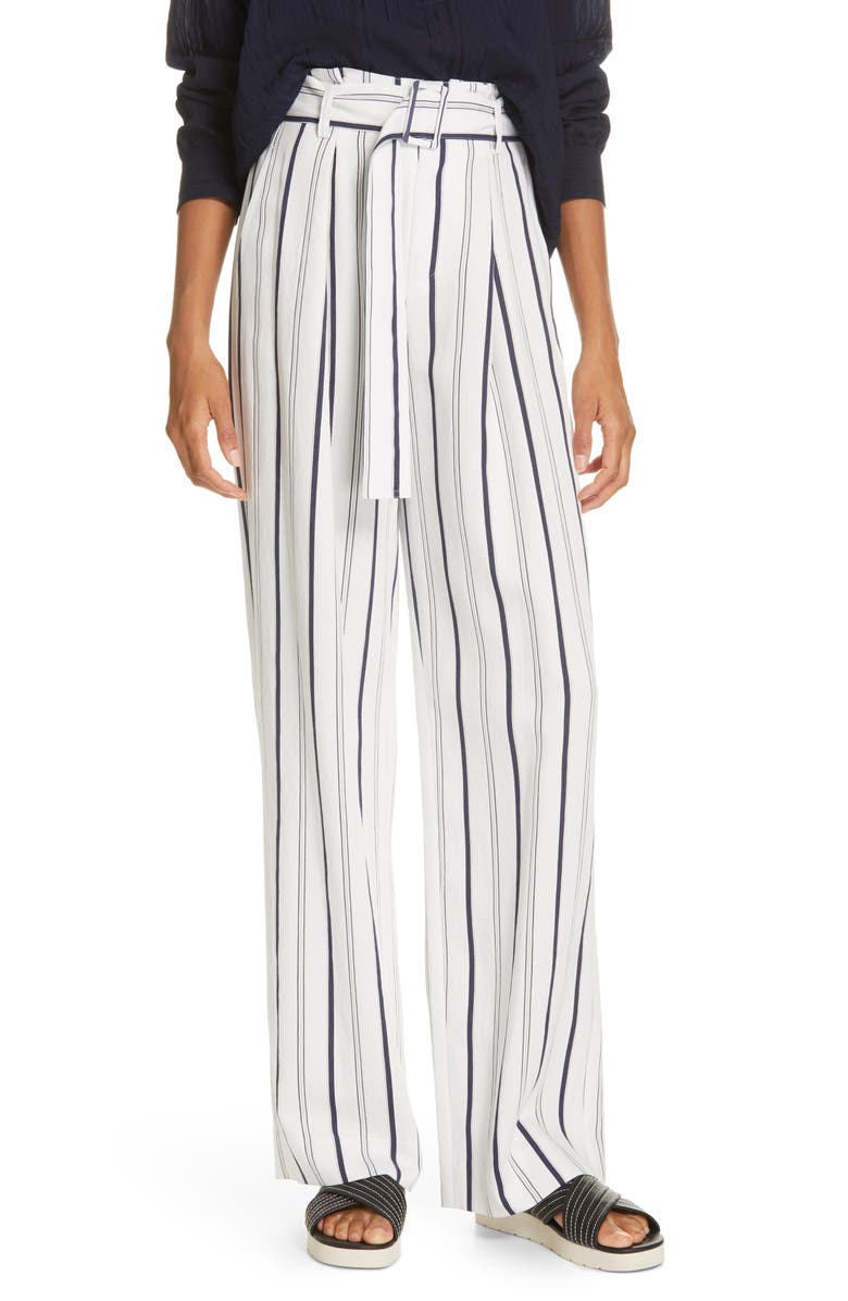 Vince Belted Stripe Pants, Main, color, 