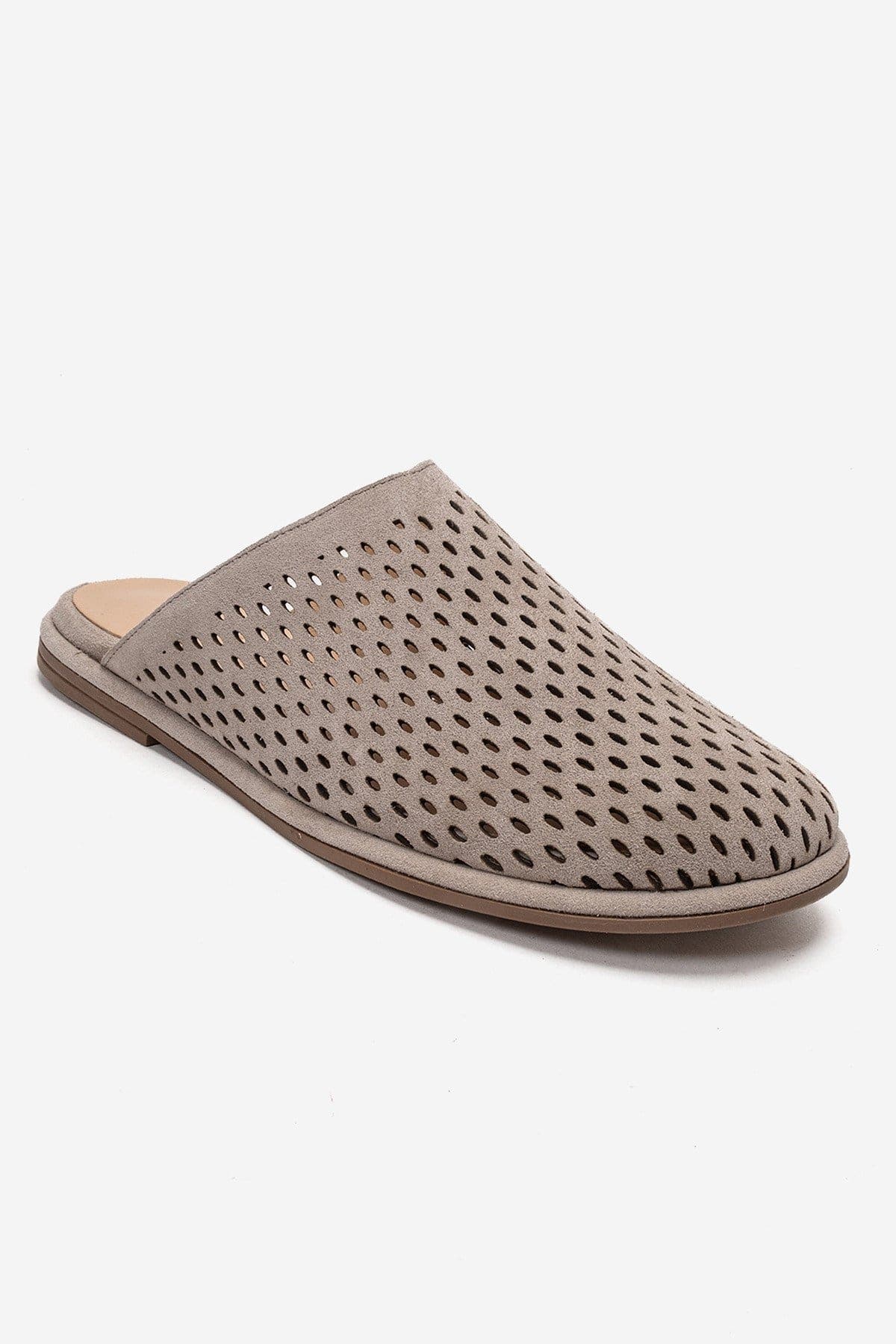 Melara Leather Slip On Mule, Alternate, color, Beige Suede