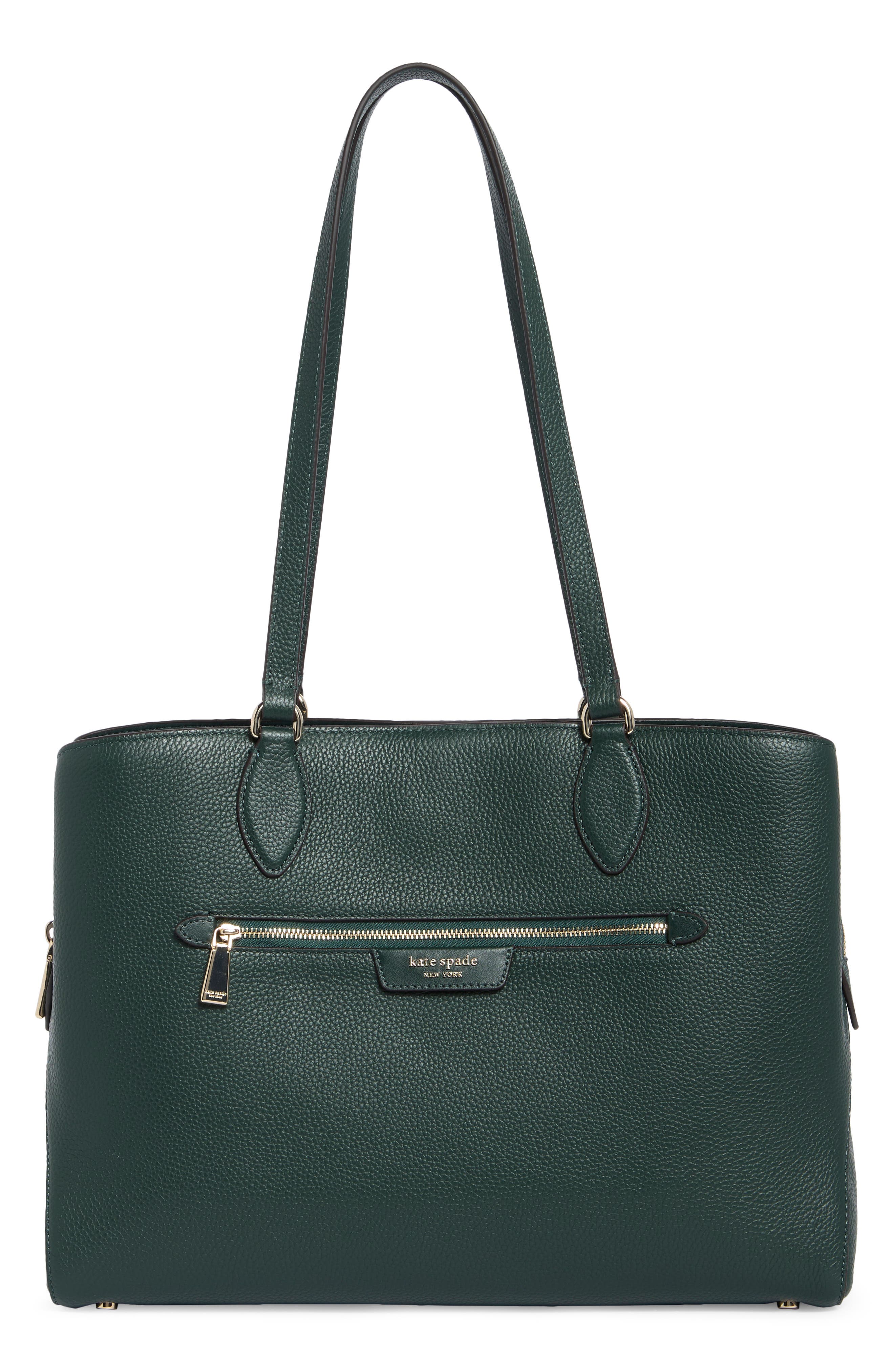 hudson pebble leather work tote