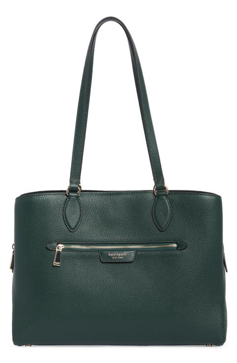 hudson pebble leather work tote