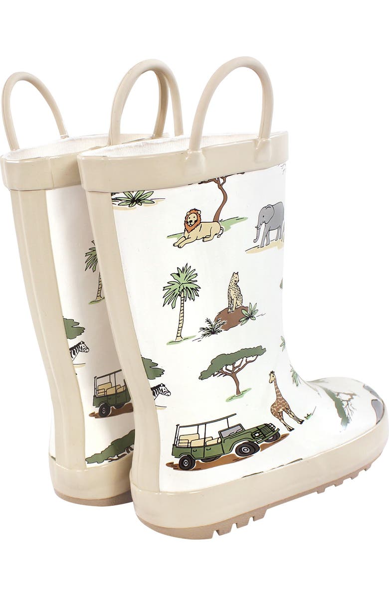 Hudson Baby Kids and Todders Rain Boots, Alternate, color, Going On Safari