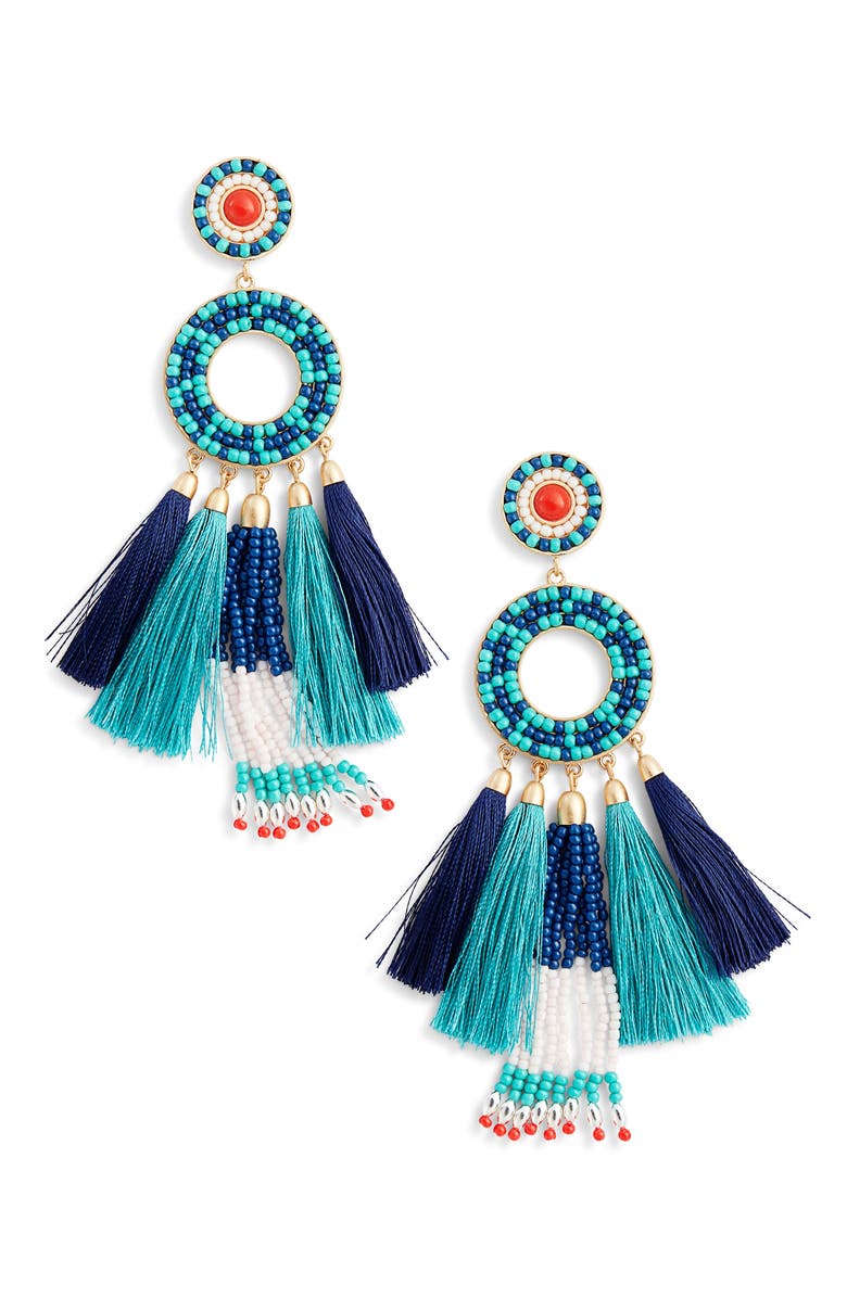 Rebecca Minkoff Dream Catcher Statement Earrings, Main, color, 