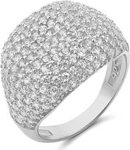 SHYMI Cubic Zirconia Pavé Dome Signet Ring