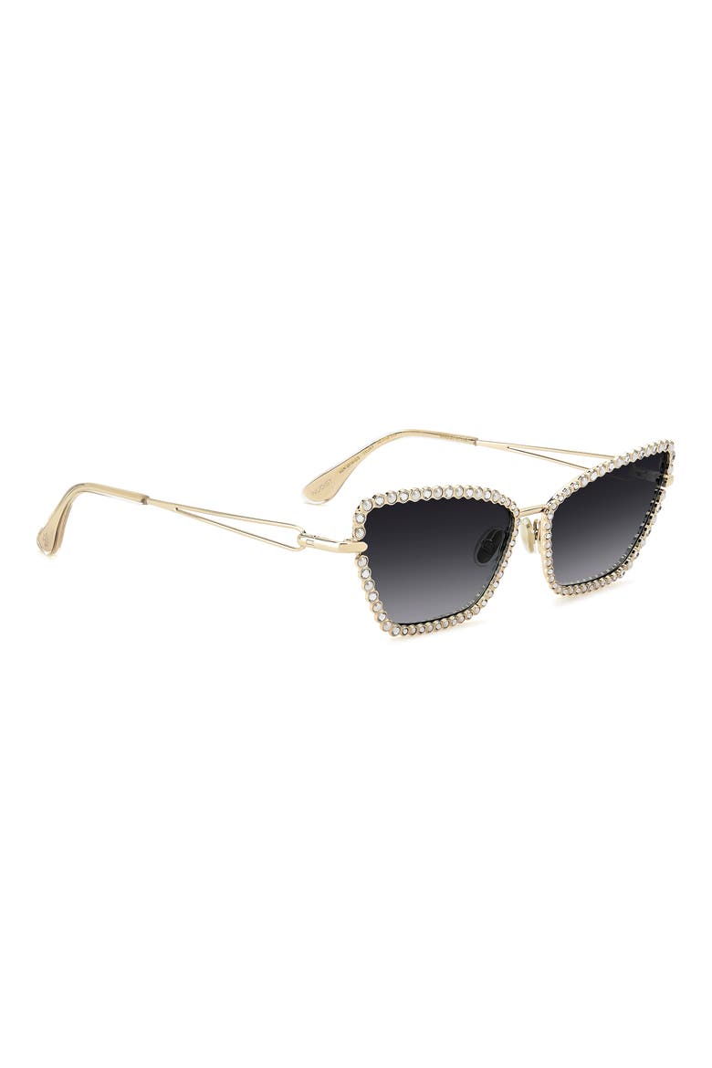 53mm Cat Eye Sunglasses, Alternate, color, LIGHT GOLD/ DARK GREY SF