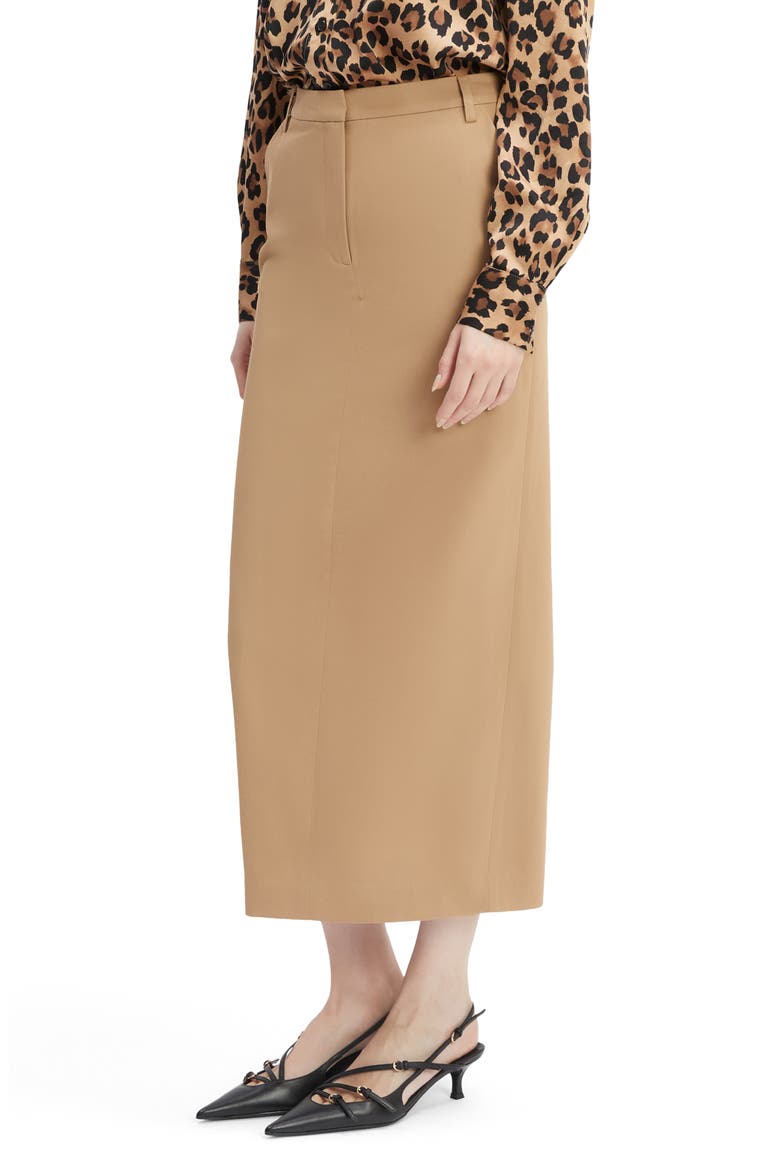 Zia Midi Skirt, Alternate, color, CAMEL