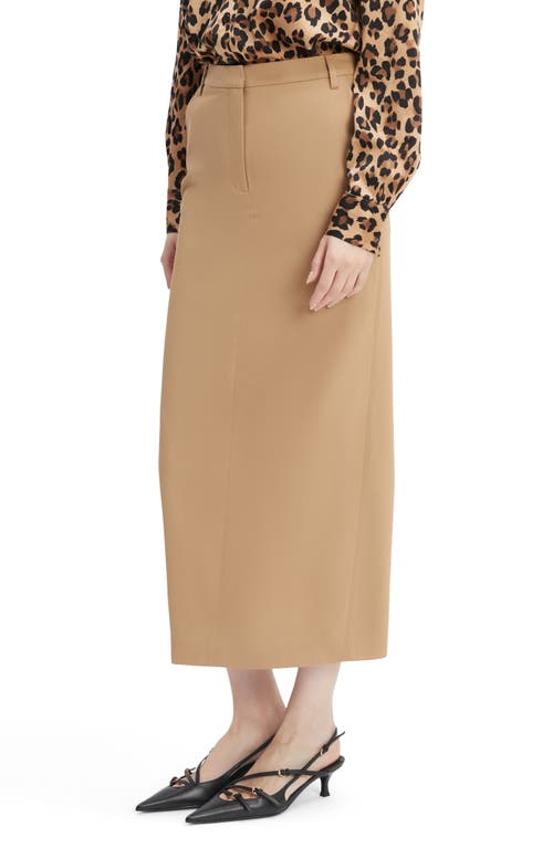 Bardot Zia Midi Skirt In Camel