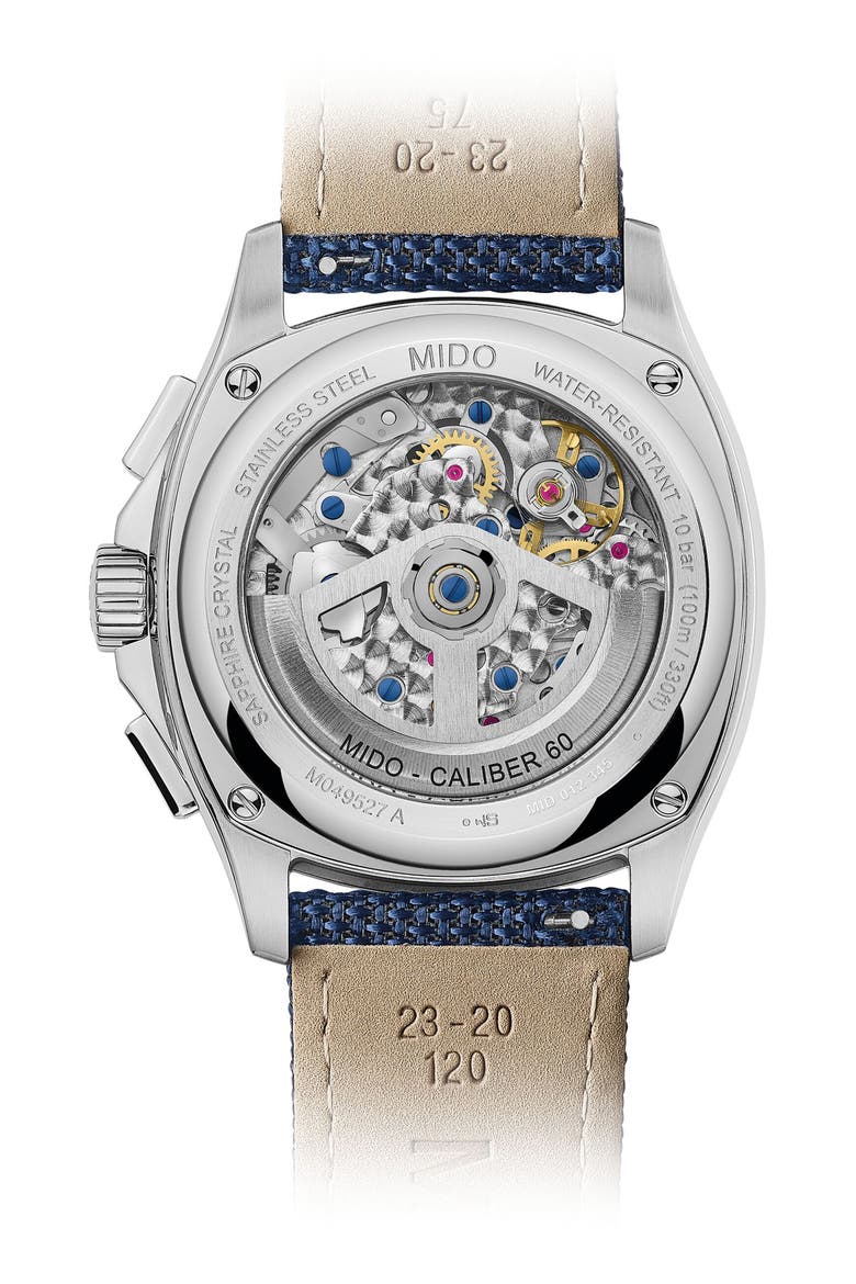 Multifort TV Big Date Automatic Watch, 41.2mm x 42mm, Alternate, color, BLUE