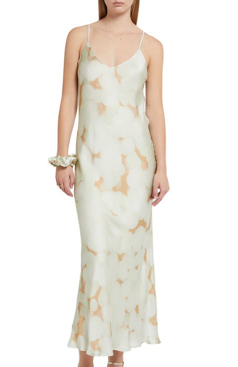 Printed Viscose Long Dress