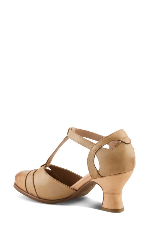 L'artiste By Spring Step Altamira T-strap Pump In Neutral