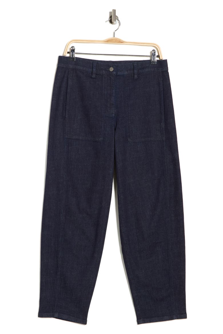 Ankle Lantern Leg Jeans, Alternate, color, DEEP INDIGO