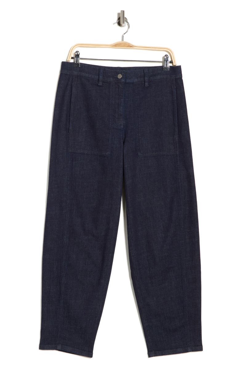 Eileen Fisher Ankle Lantern Leg Jeans, Main, color, Deep Indigo