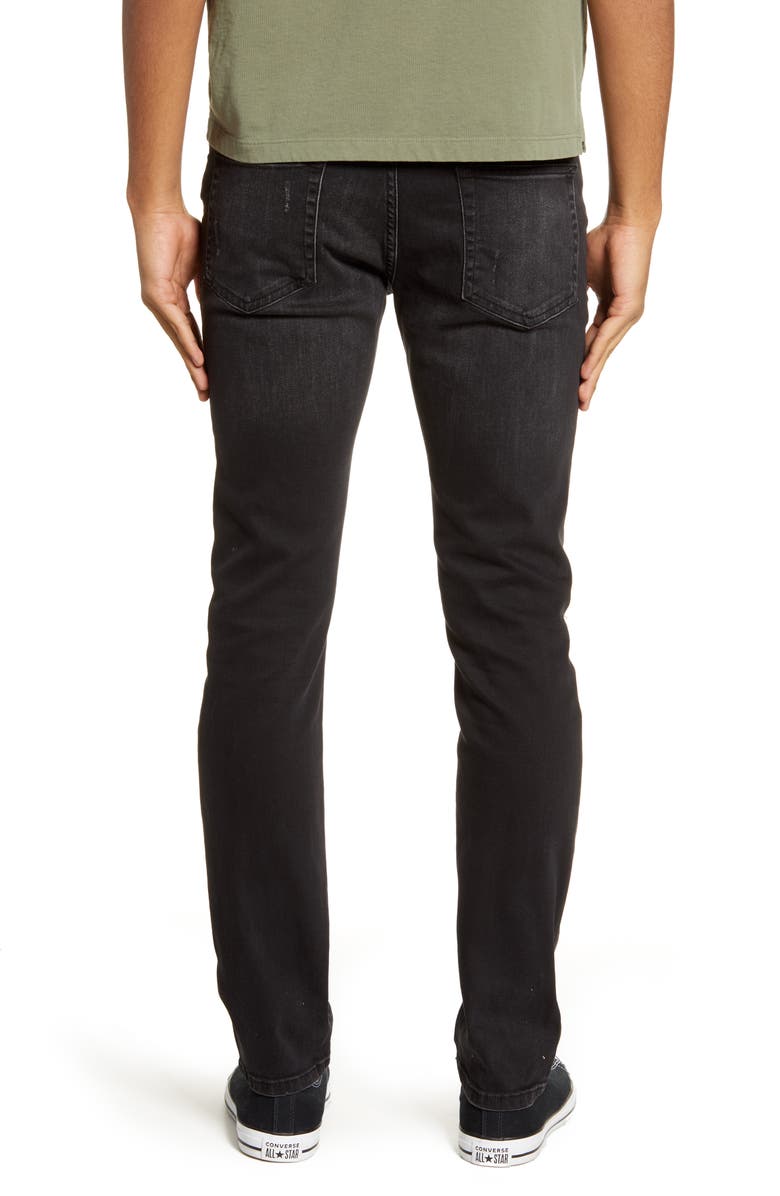 Topman Ripped Slim Fit Jeans, Alternate, color, 