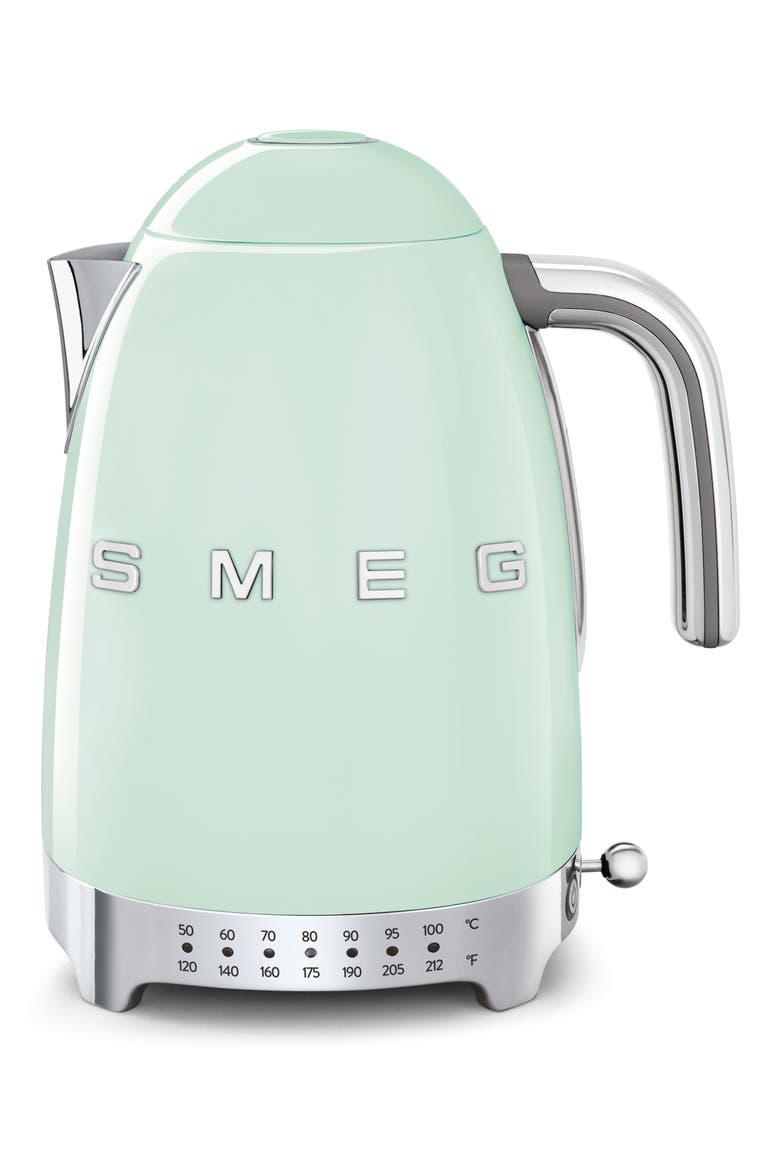 '50s Retro Style Variable Temperature Electric Kettle, Main, color, PASTEL GREEN