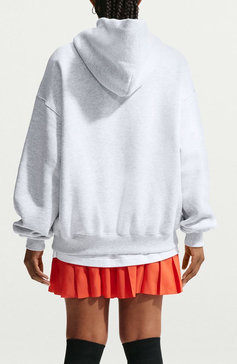 Nike Oversized Pullover Hoodie, Alternate, color, Heather Grey/ Black