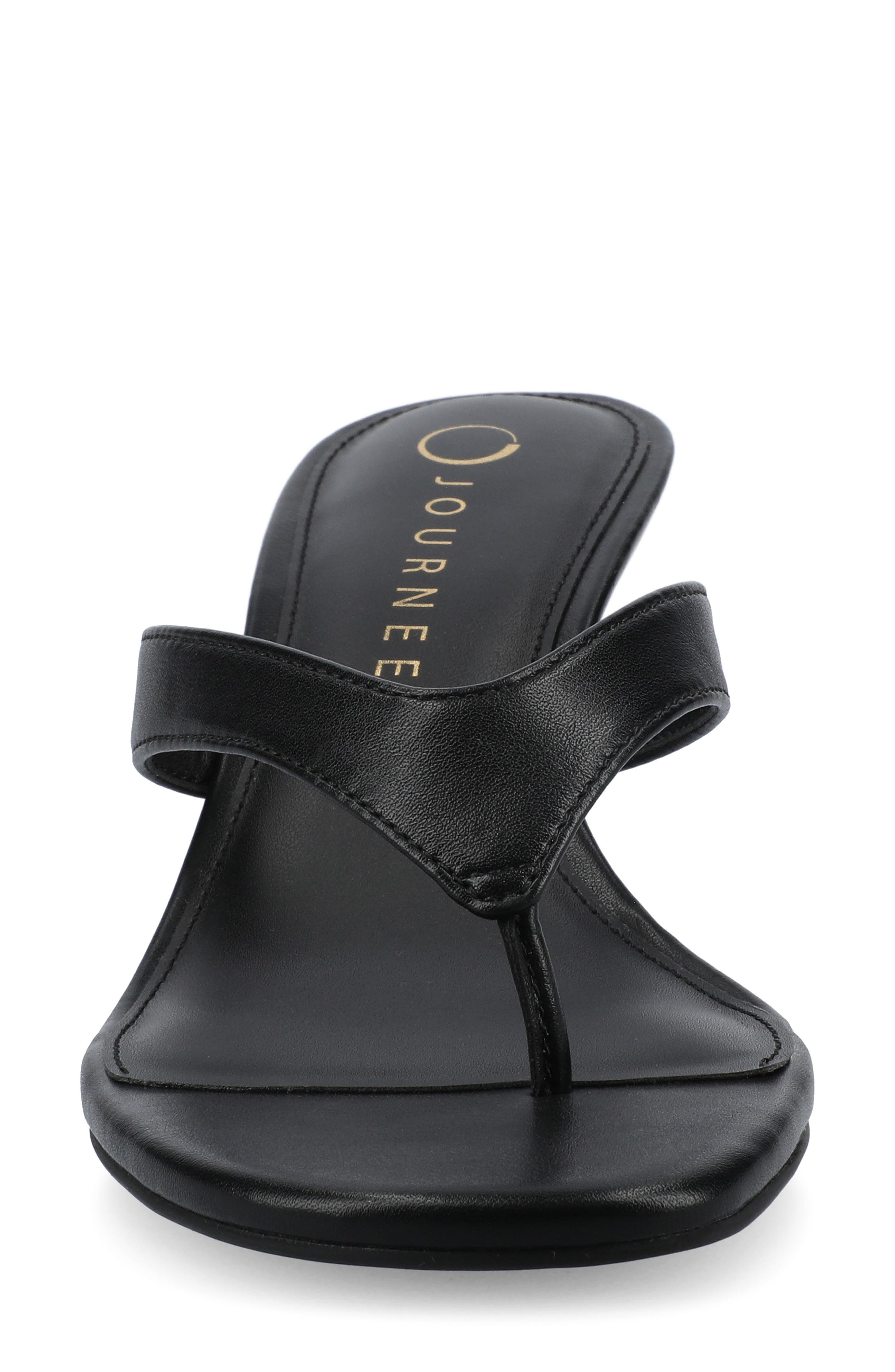 Journee Collection Danielle Slide Sandal, Alternate, color, Black