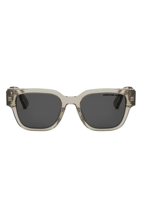 'DiorOblique S1F 53mm Square Sunglasses