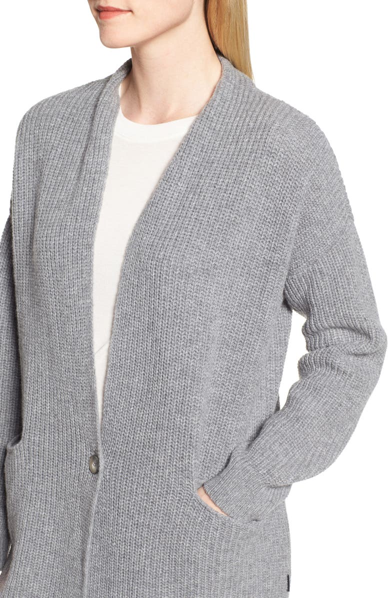 Barbour Audrey Longline Wool Cardigan, Alternate, color,