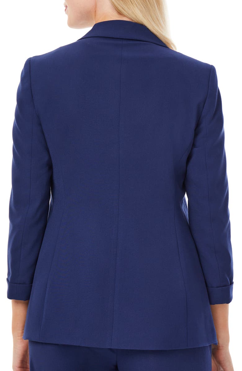 Jones New York Three-Quarter Sleeve Blazer, Alternate, color, Jones Navy