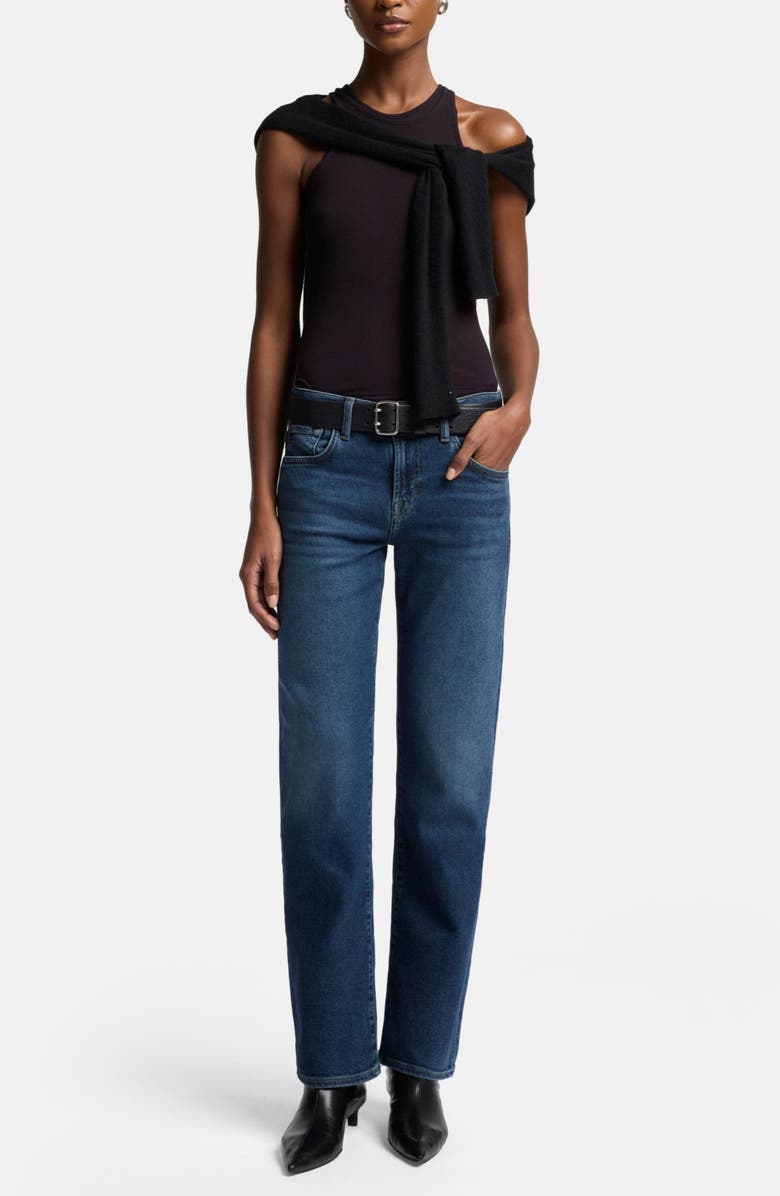 7 For All Mankind Calie Ankle Straight Leg Jeans, Alternate, color, Cisco