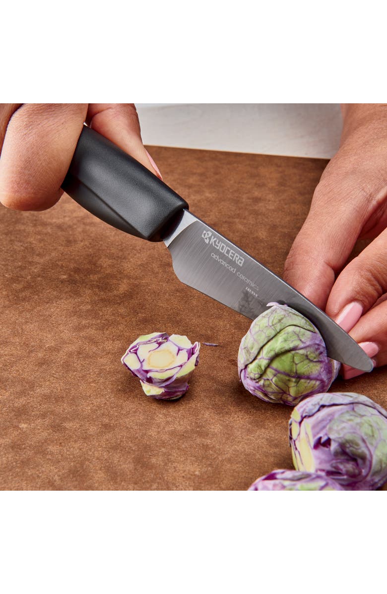 Kyocera INNOVATIONblack<sup>®</sup> 3-Inch Ceramic Kitchen Paring Knife, Alternate, color, Black