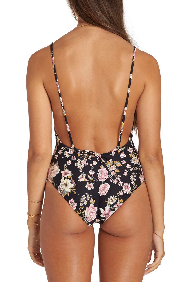Love Trip One-Piece Swimsuit, Alternate, color, BLACK SANDS