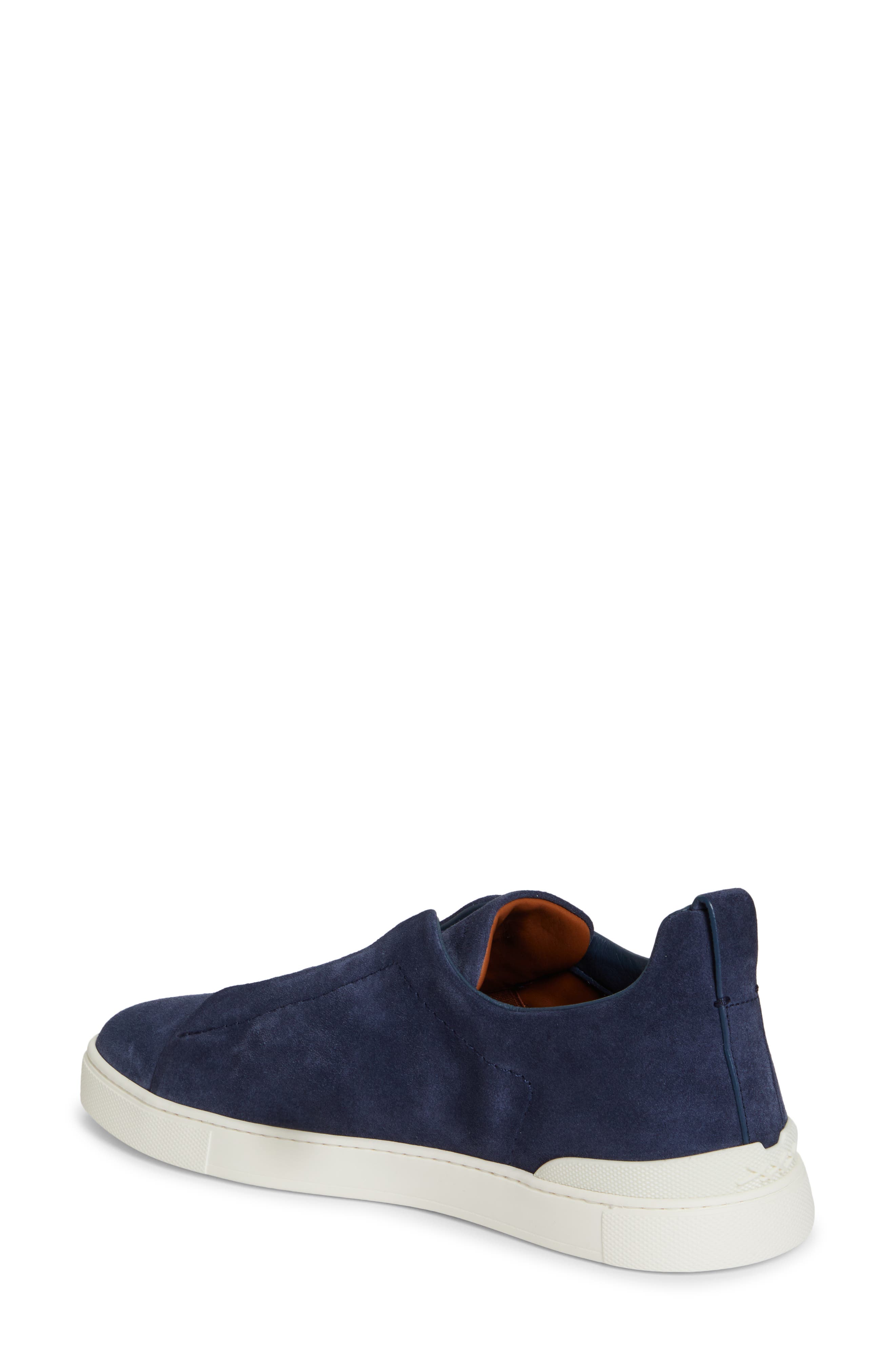 ZEGNA Triple Stitch Slip-On Sneaker, Alternate, color, 