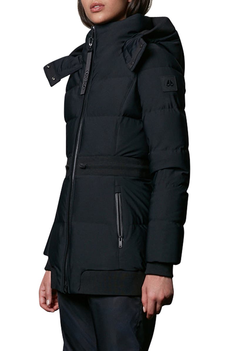 Moose Knuckles Tracadie Belted 775 Fill Power Down Puffer Jacket, Main, color,