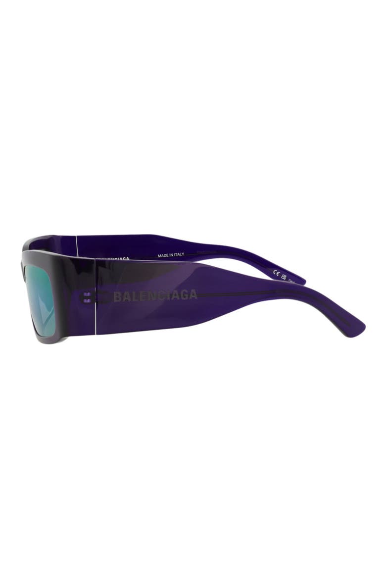 56mm Rectangular Sunglasses, Alternate, color, VIOLET VIOLET VIOLET