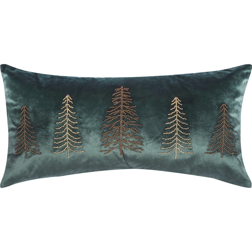 C & F Home C&f Home Beaded Tree Throw Pillow, 12" X 24" In Green