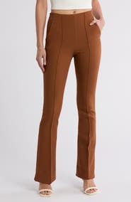 Veronica Beard Orion Pleat Front Flare Pants