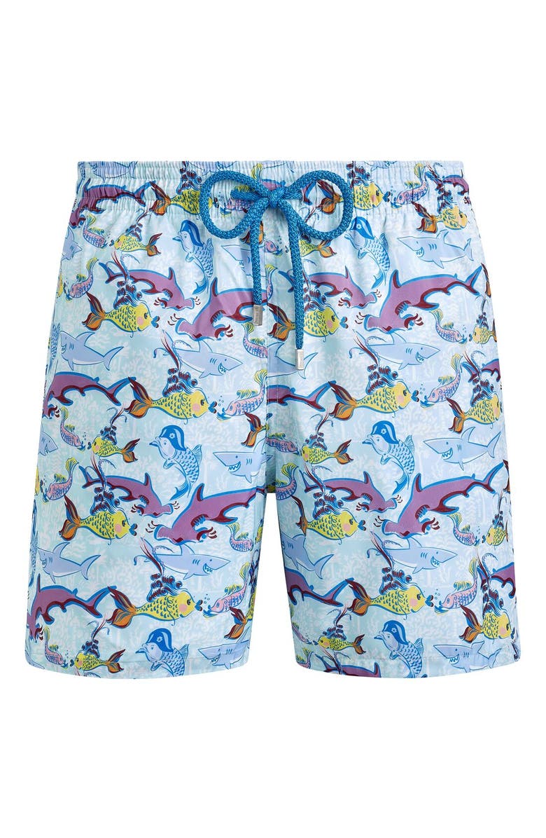 Vilebrequin Men's French History Ultra-Light And Packable Swim Trunks, Alternate, color, 
