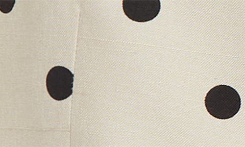 Valentino Bow-embellished Polka-dot Silk-shantung Jacket In Betulla/nero