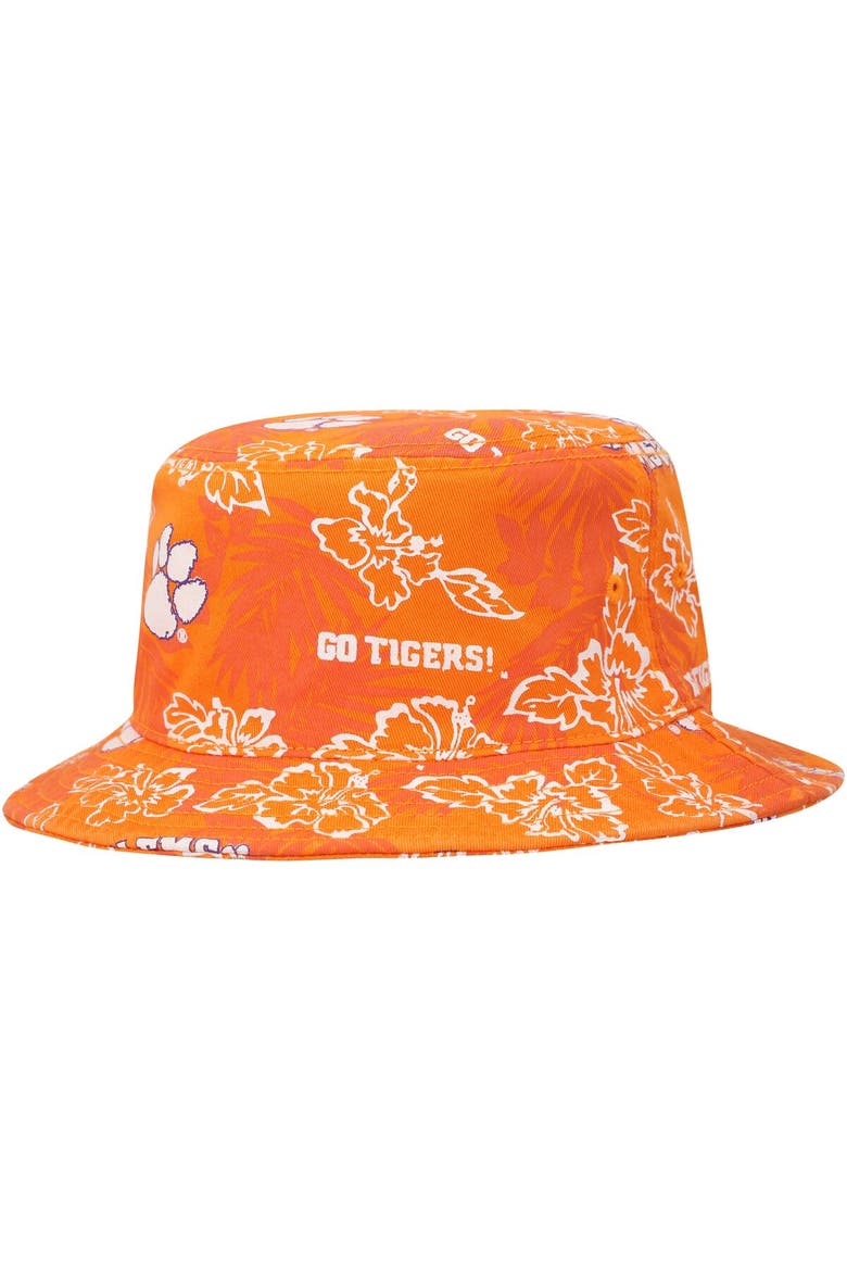 Men's Reyn Spooner Orange Clemson Tigers Floral Bucket Hat, Main, color, Orange
