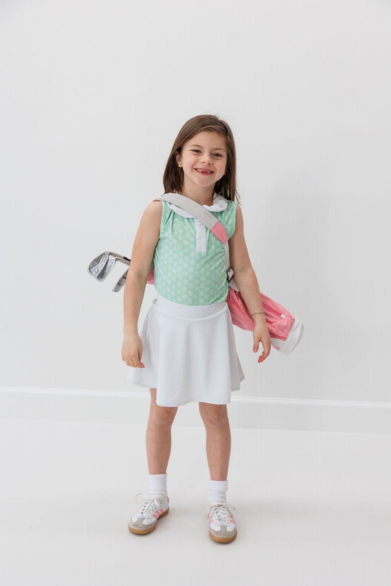 Girls Twirly Skort, Alternate, color, White