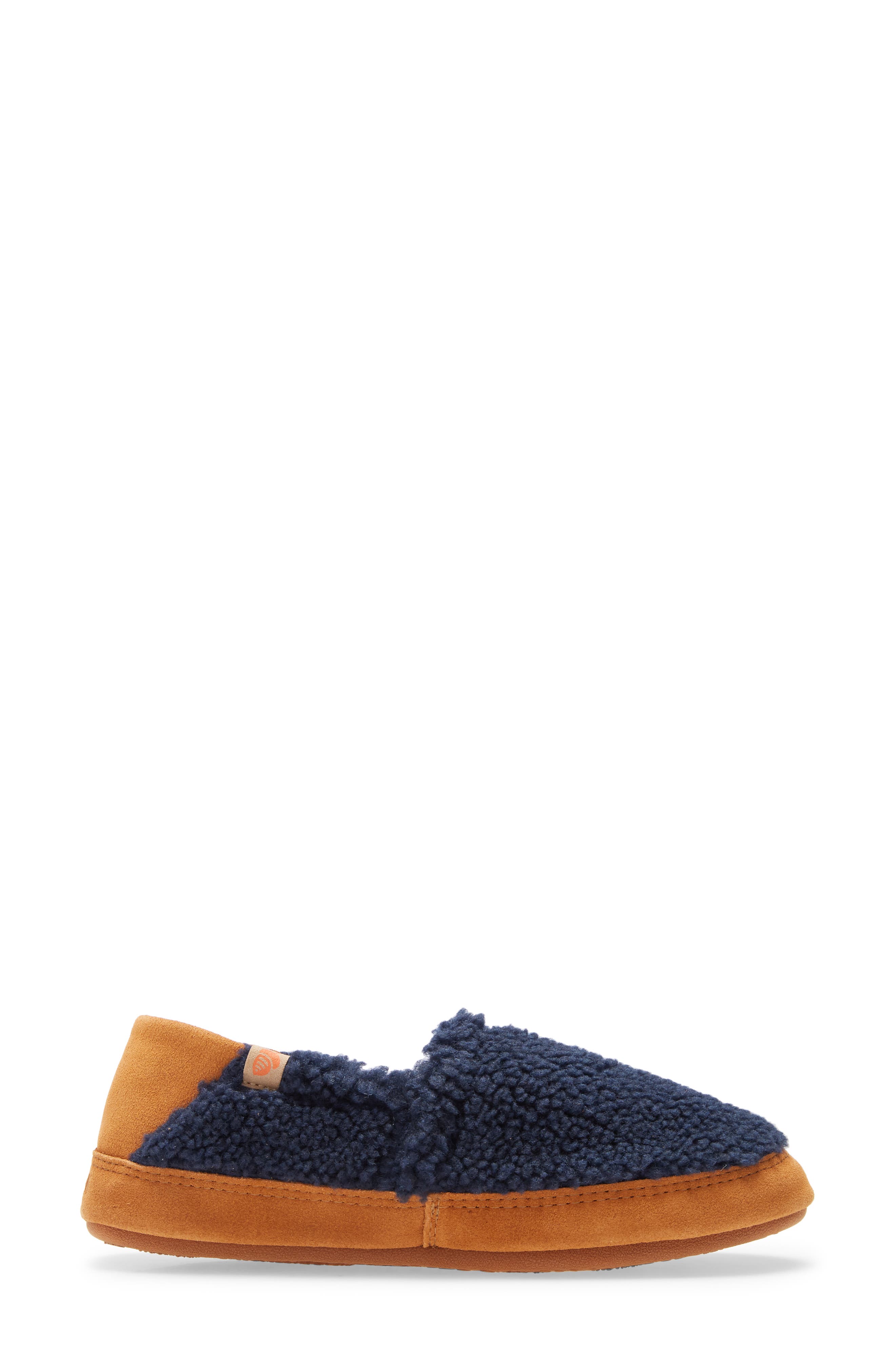 Acorn Moc II Slipper, Alternate, color, Navy Popcorn