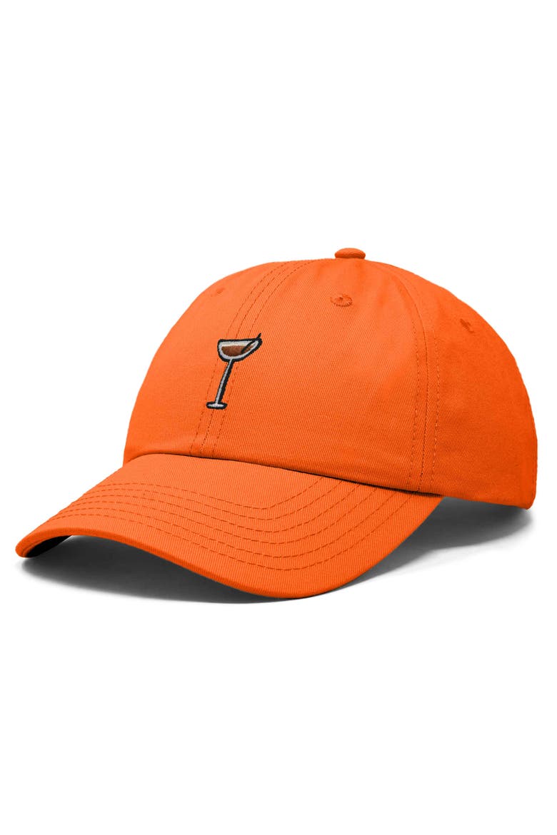 Espresso Martini Embroidered Hat, Alternate, color, Orange