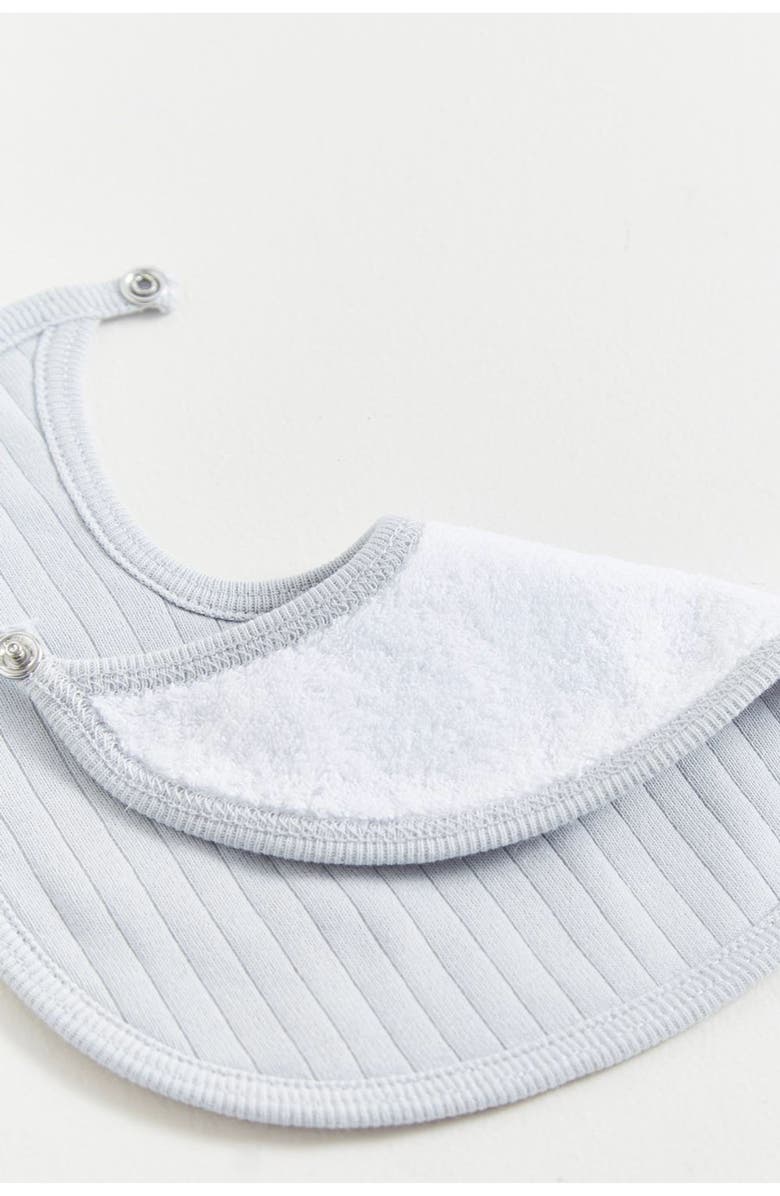 Babycottons Premium Cotton Point Small Bib For Infant, Alternate, color, Grey