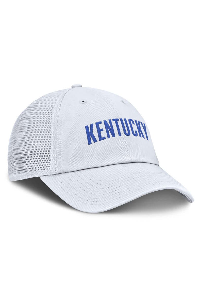 Nike Men's Nike White Kentucky Wildcats Club Campus Trucker Adjustable Hat, Alternate, color, White