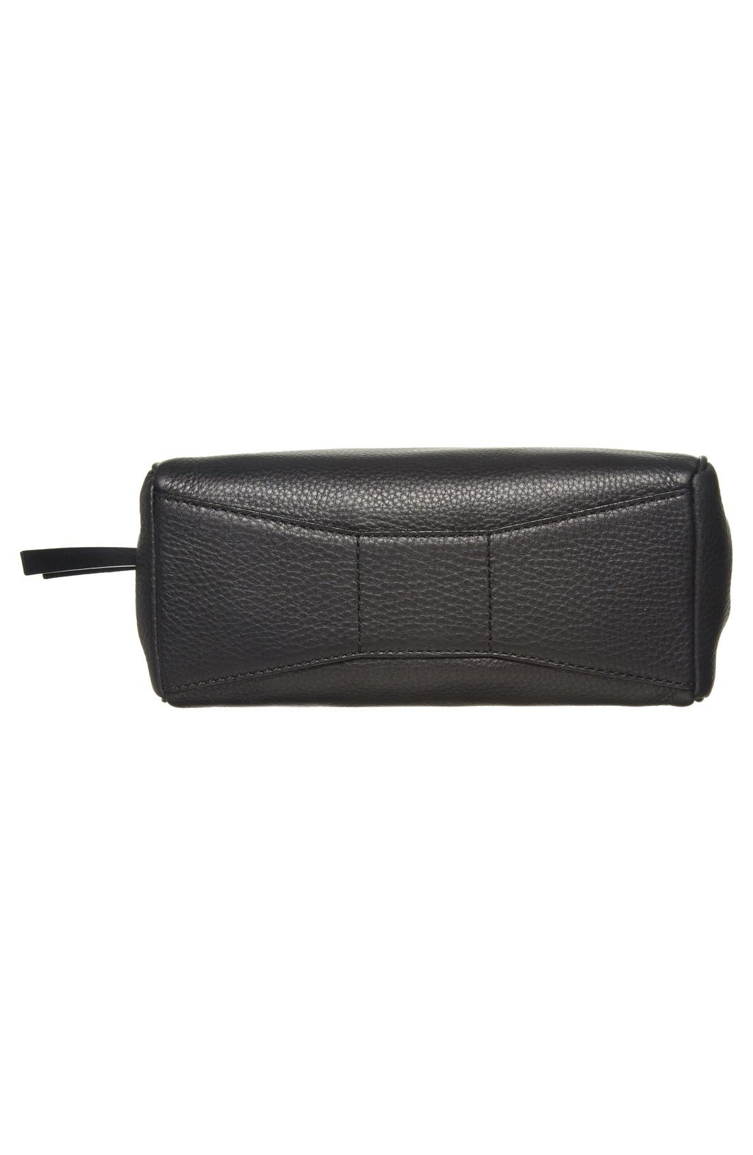'charles street - mini audrey' leather satchel, Alternate, color, BLACK