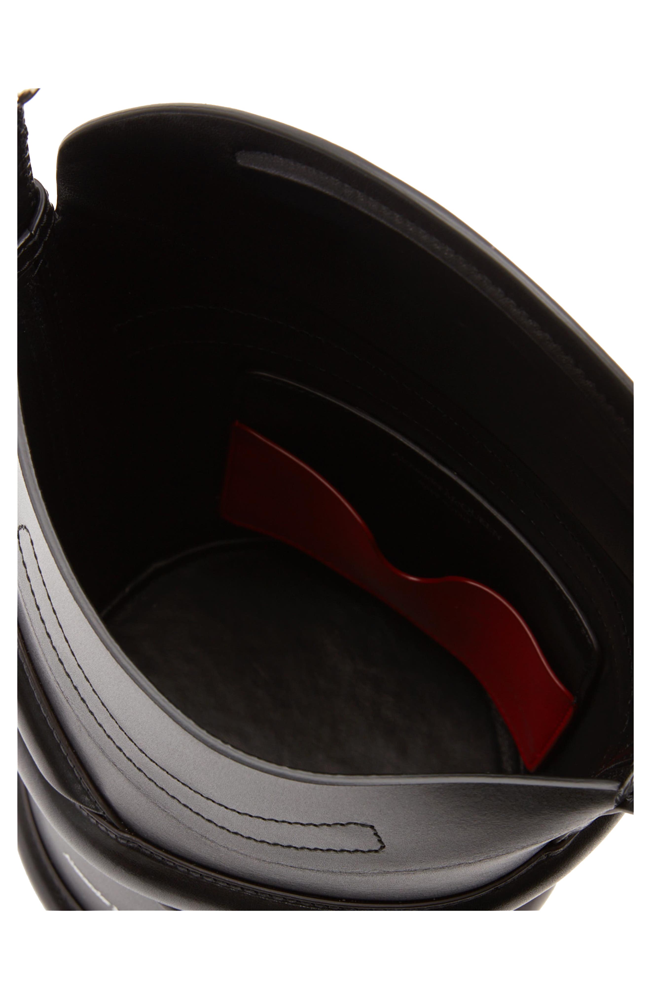 McQueen Alexander McQueen The Curve Small Leather Shoulder Bag, Alternate, color, 