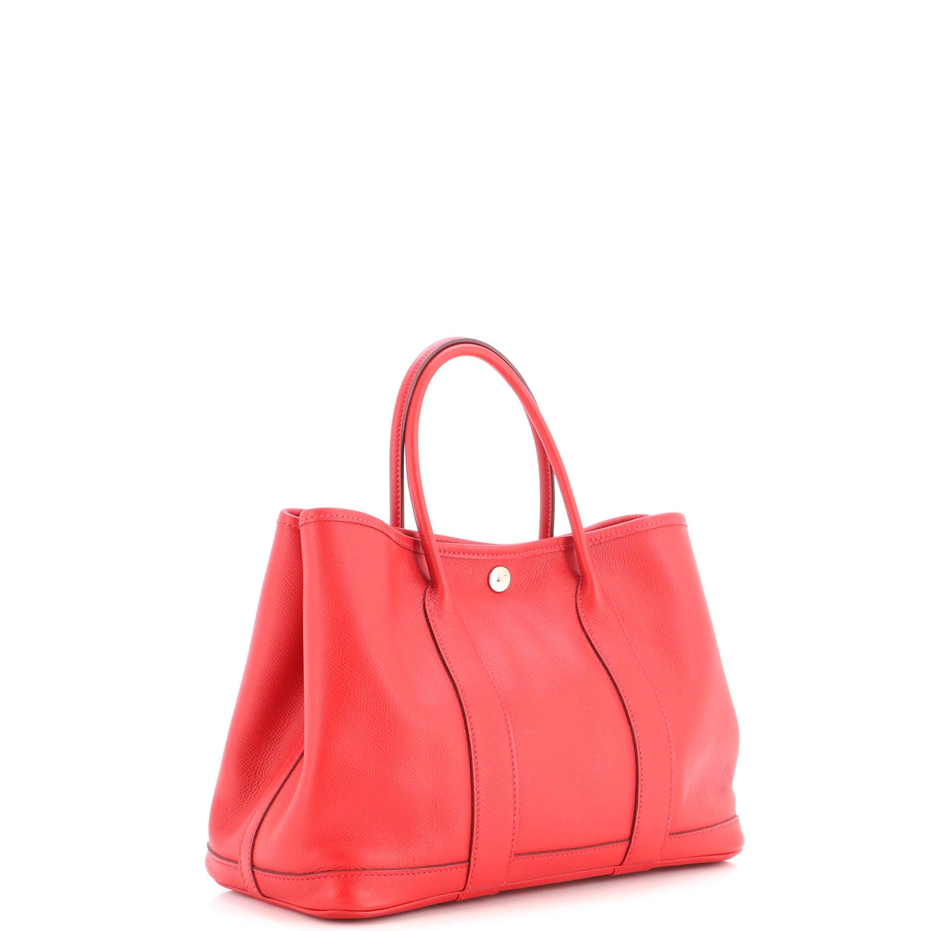 Garden Party Tote Leather 30, Alternate, color, Red